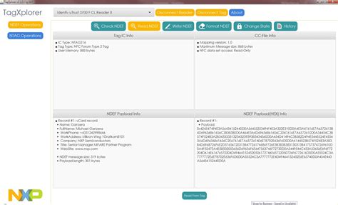 nfc tag writer nxp|nfc writer software windows 10.